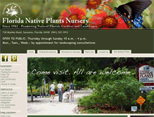 Tablet Screenshot of floridanativeplants.com